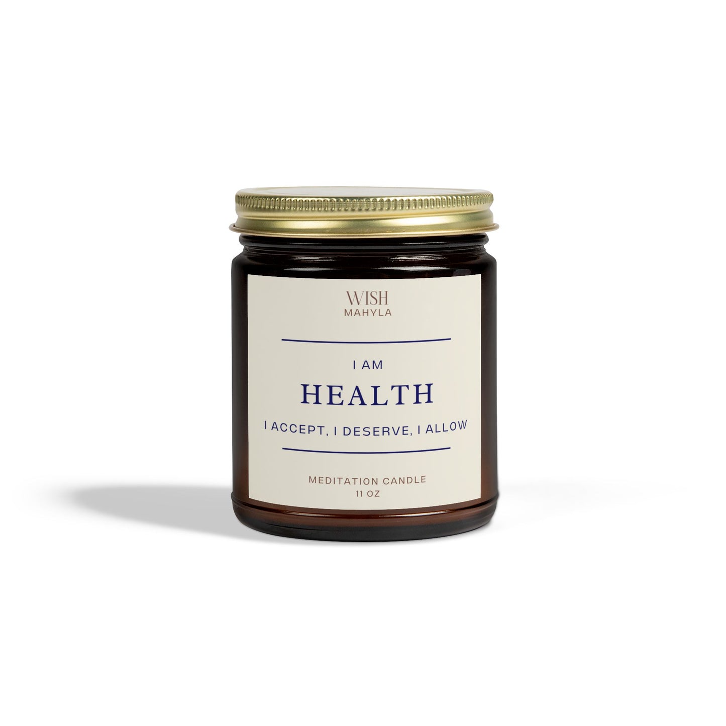 HEALTH Meditation Scented Candles – Hand-Poured in the USA | Coconut Apricot Wax | Long-Lasting Fragrance & Calm