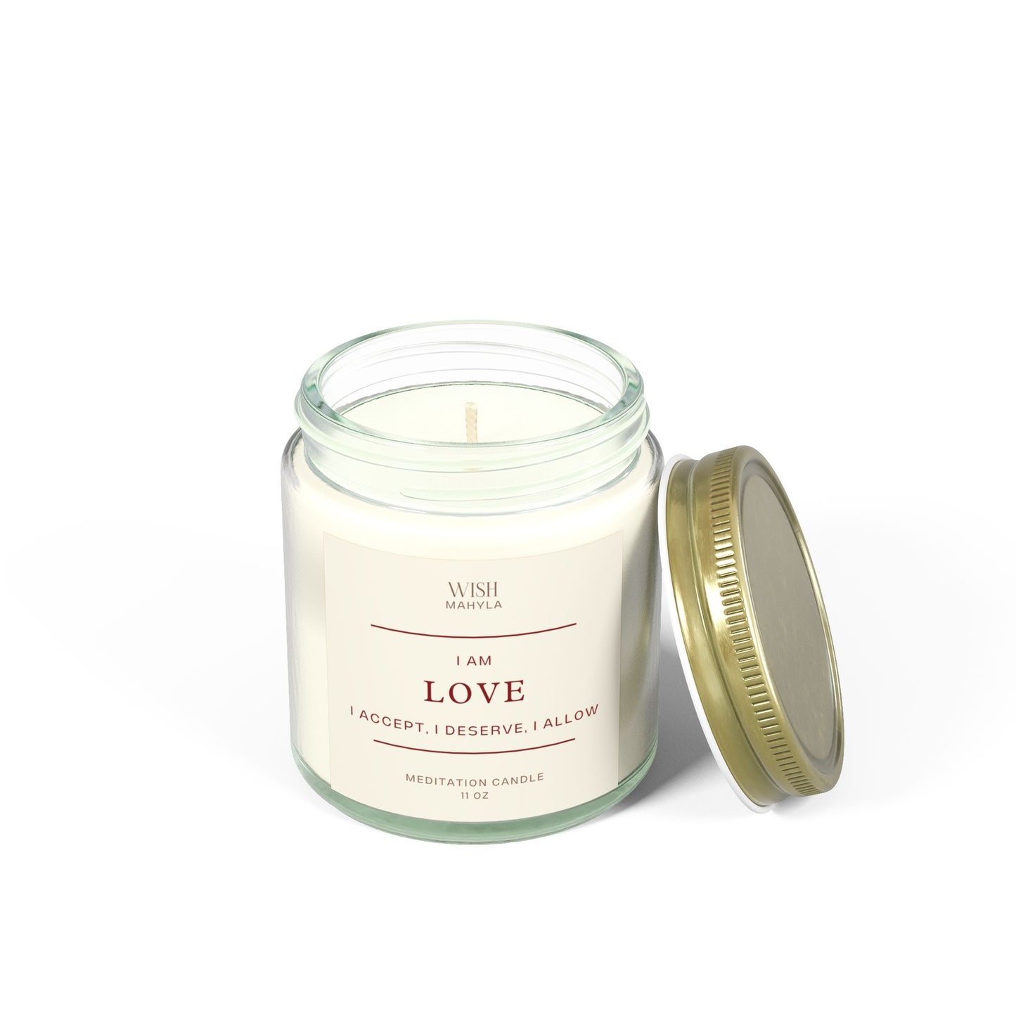 Love Meditation Scented Candles – Hand-Poured in the USA | Coconut Apricot Wax | Long-Lasting Fragrance & Calm