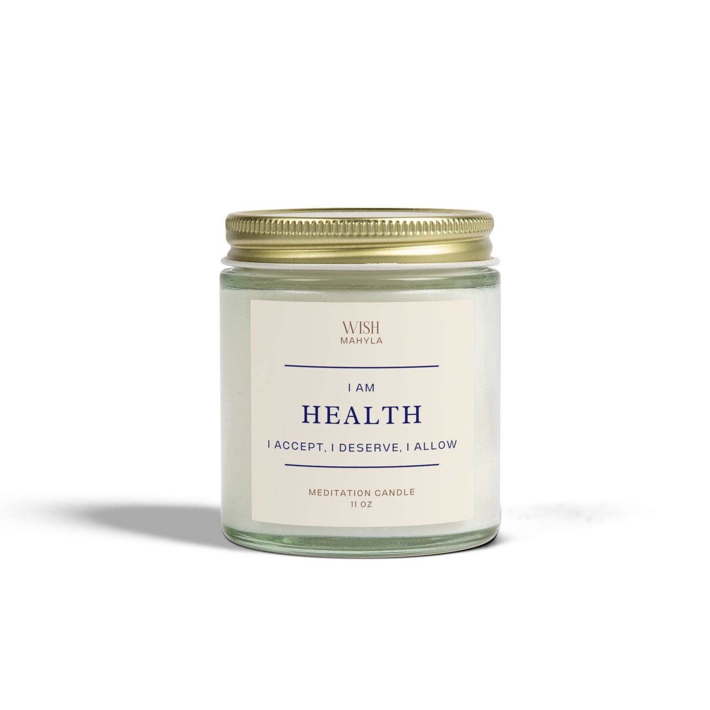 HEALTH Meditation Scented Candles – Hand-Poured in the USA | Coconut Apricot Wax | Long-Lasting Fragrance & Calm