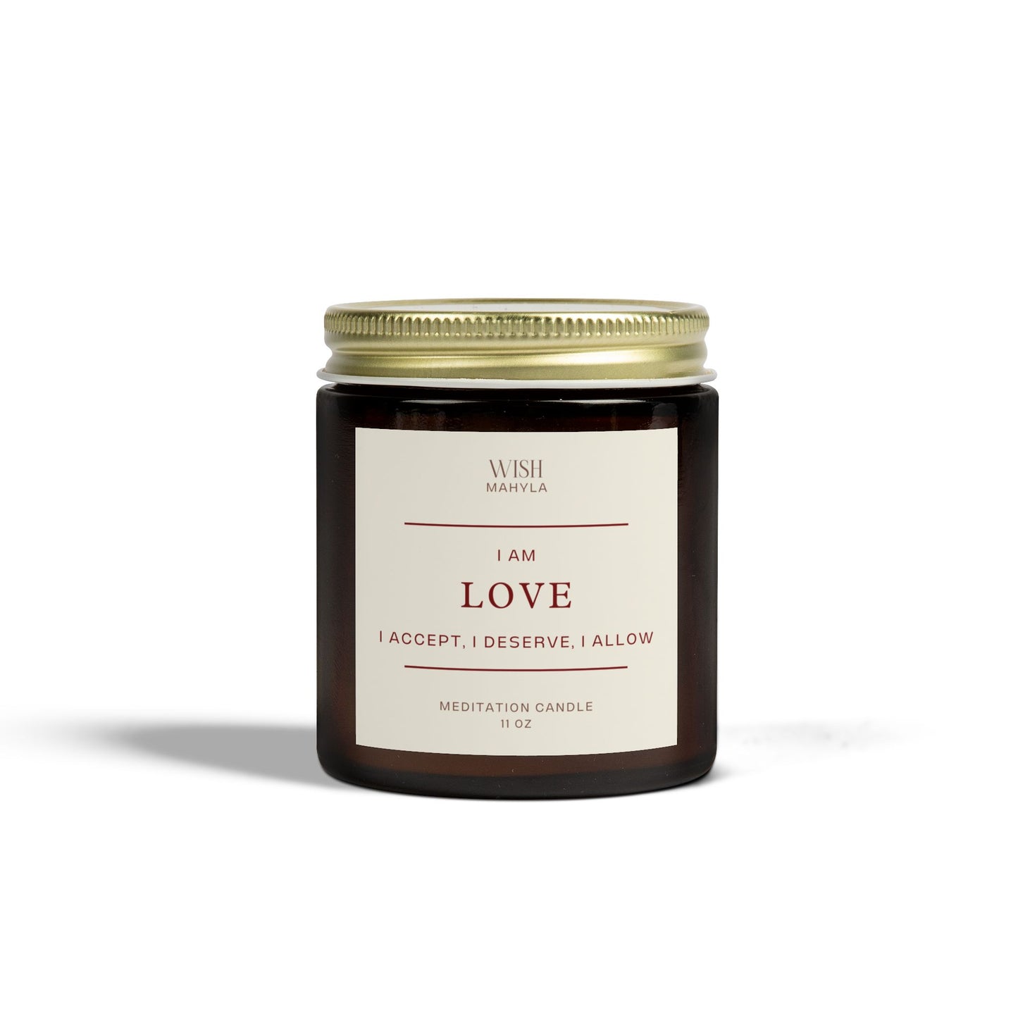 Love Meditation Scented Candles – Hand-Poured in the USA | Coconut Apricot Wax | Long-Lasting Fragrance & Calm