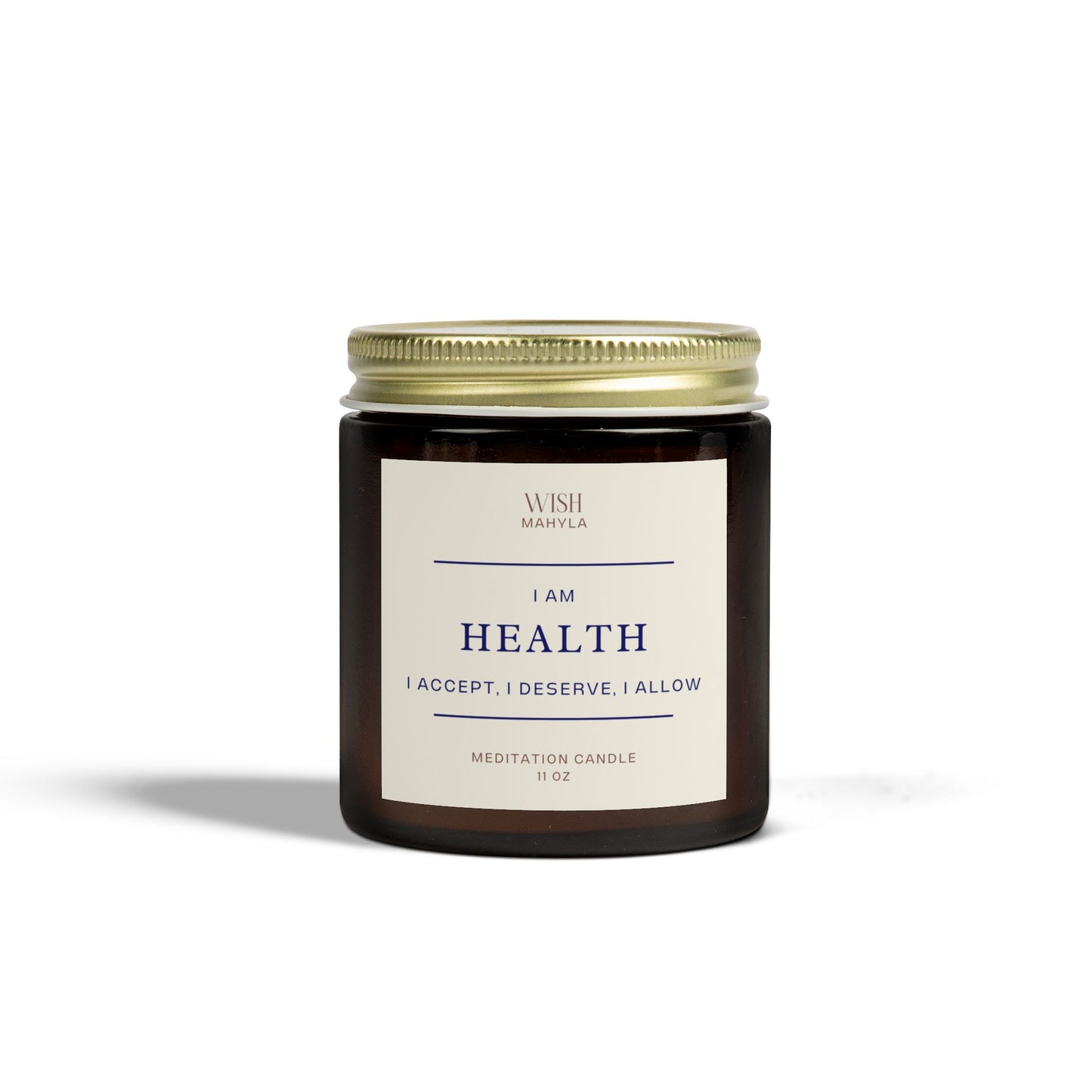 HEALTH Meditation Scented Candles – Hand-Poured in the USA | Coconut Apricot Wax | Long-Lasting Fragrance & Calm