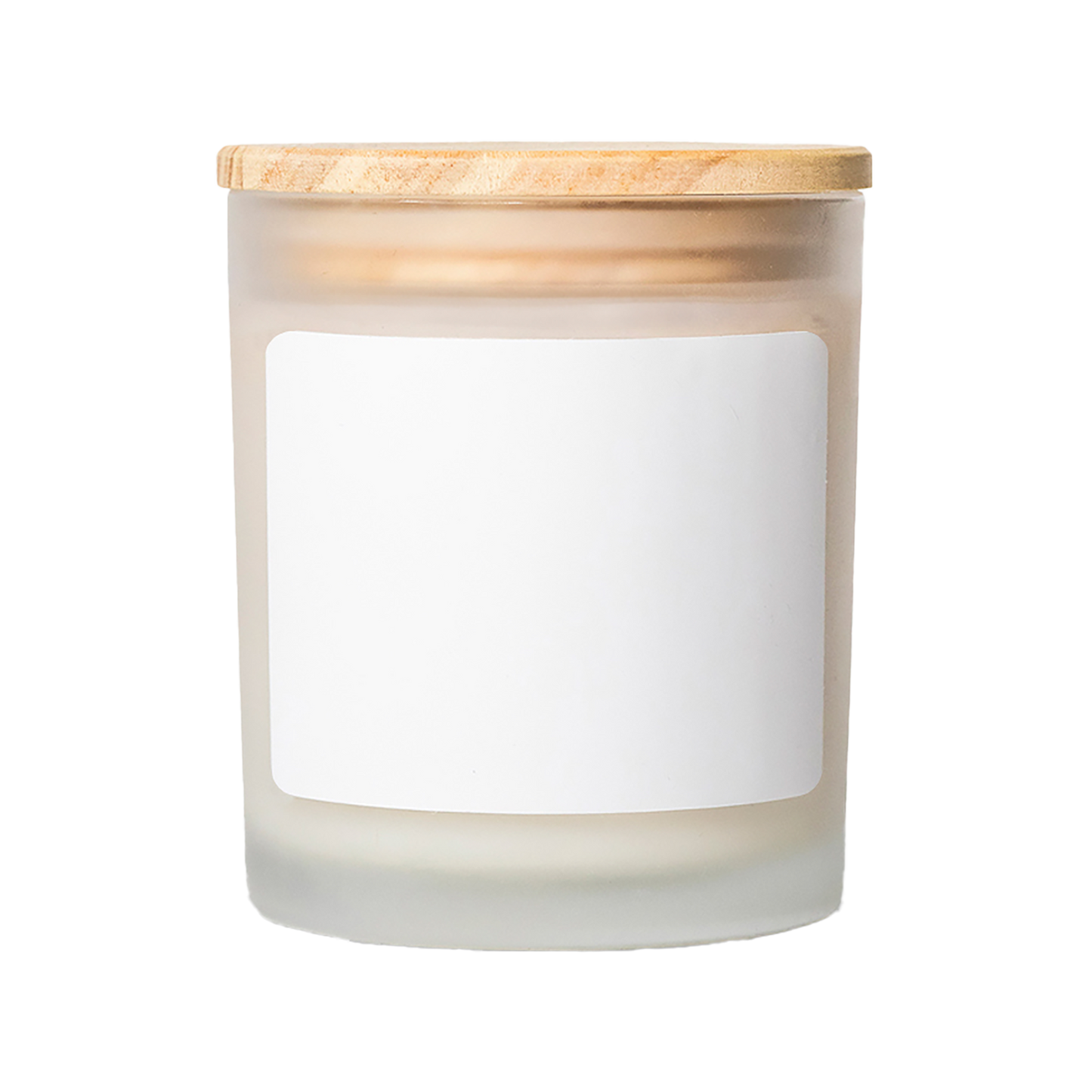 Personallized Meditation Scented Candle – 11oz Frosted Glass | Wooden Wick | Hand-Poured in the USA