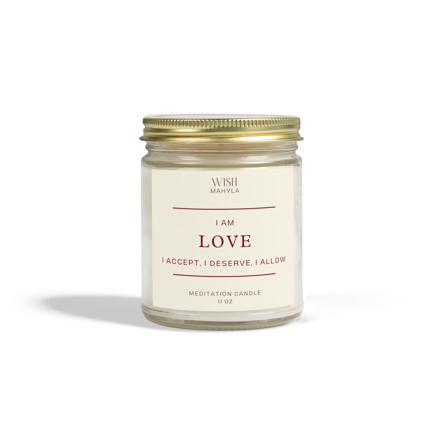 Love Meditation Scented Candles – Hand-Poured in the USA | Coconut Apricot Wax | Long-Lasting Fragrance & Calm