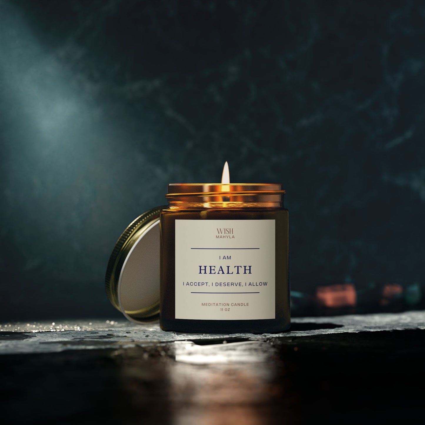 HEALTH Meditation Scented Candles – Hand-Poured in the USA | Coconut Apricot Wax | Long-Lasting Fragrance & Calm