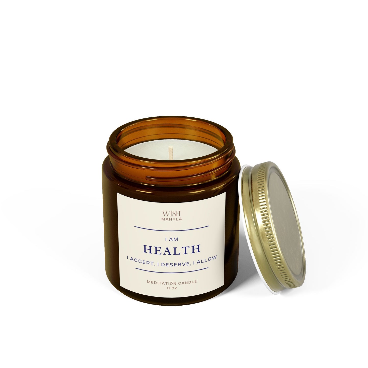 HEALTH Meditation Scented Candles – Hand-Poured in the USA | Coconut Apricot Wax | Long-Lasting Fragrance & Calm