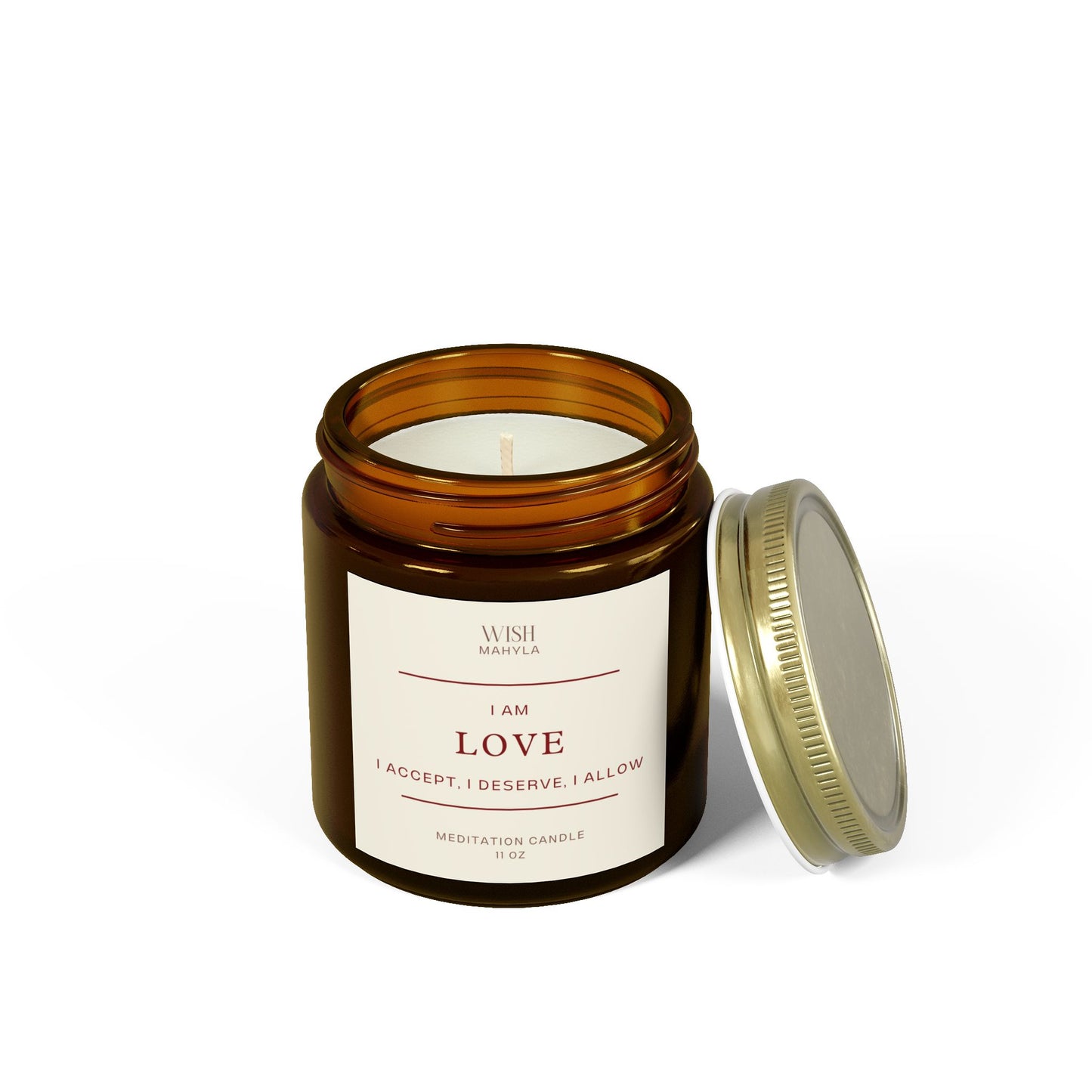 Love Meditation Scented Candles – Hand-Poured in the USA | Coconut Apricot Wax | Long-Lasting Fragrance & Calm