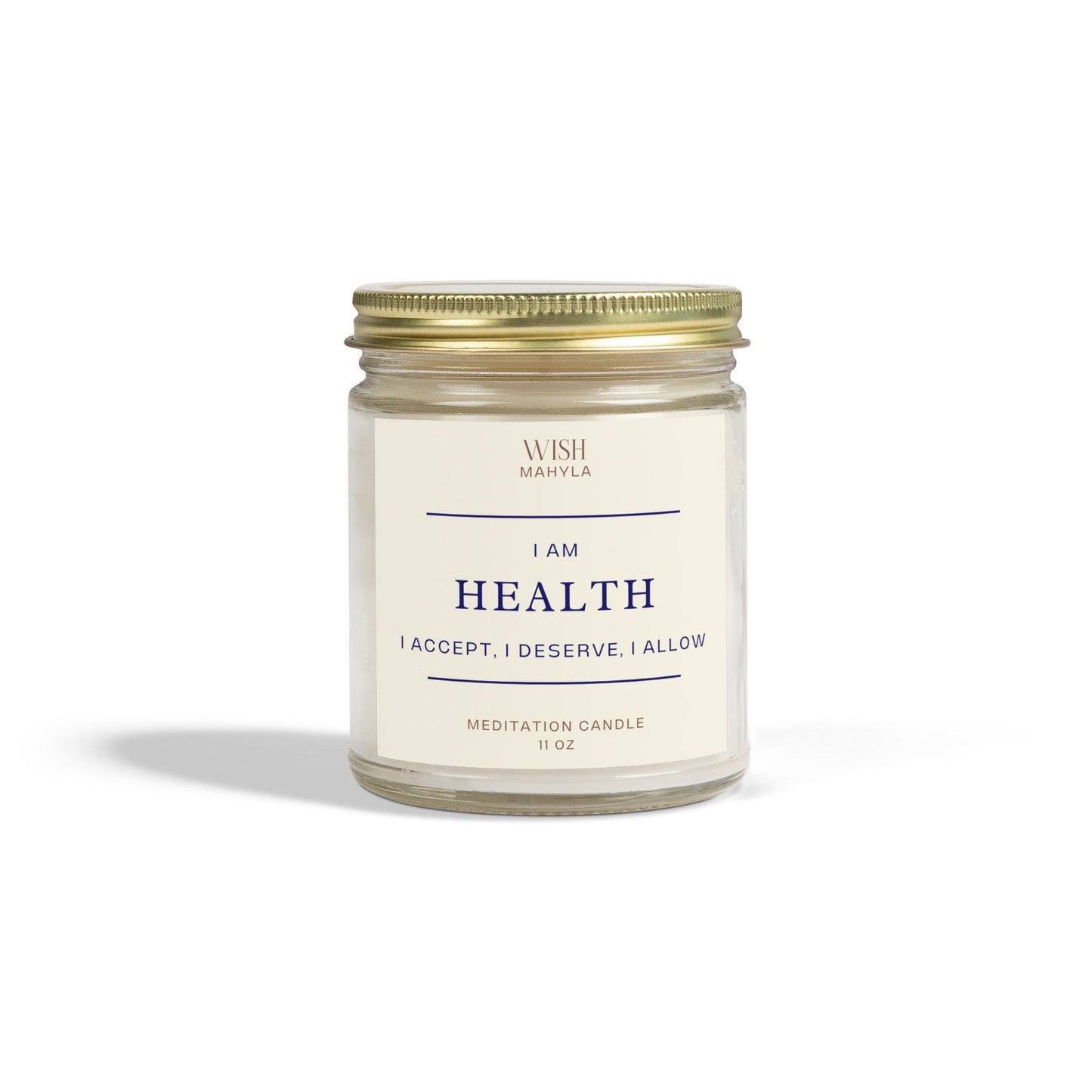 HEALTH Meditation Scented Candles – Hand-Poured in the USA | Coconut Apricot Wax | Long-Lasting Fragrance & Calm